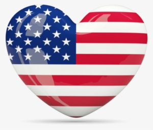 English - United States Flag Heart #2281161