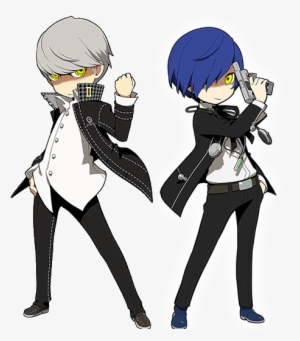 Shadow Souji, Minato, Femc, And Ren - Persona Q2 P3 Protagonist #2281640