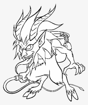 Krampus Coloring Page - Krampus Para Colorear #2282299