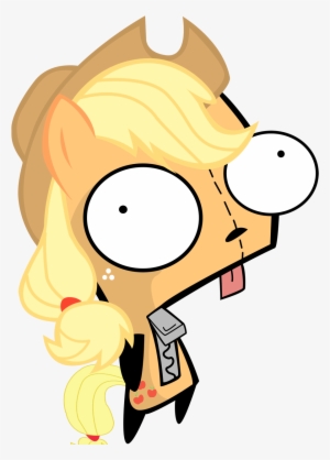 Applejack, Gir, Invader Zim, Safe - Invasor Zim Gir Png #2283570