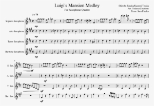 Luigi's Mansion Medley Sheet Music Composed By Shinobu - Mii Channel #2284192
