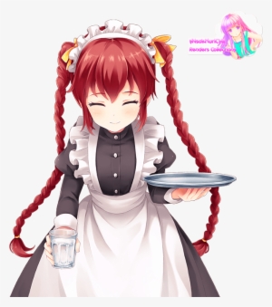 Anime Girl Maid Render #2284761