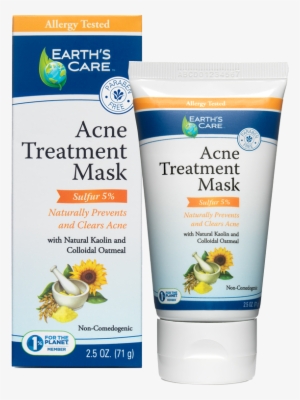 Earth's Care, Acne Treatment Mask, Sulfur 5%, 2.5 Oz #2285432