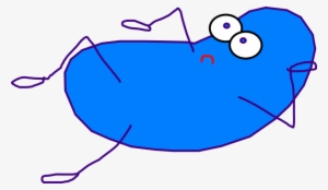 Blue Jelly Bean Clip Art - Blue Jelly Bean #2285454