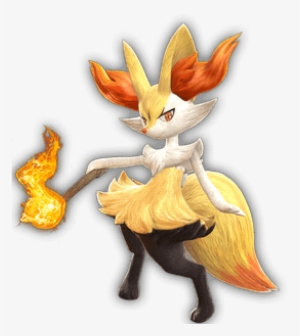 Braixen Is A Playable Character In Pokken Tournament - Braixen Pokken Png #2285525