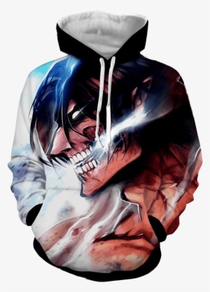Attack On Titan 3d Printed Eren Titan Face Hoodie - Shingeki No Kyojin 4k #2286349
