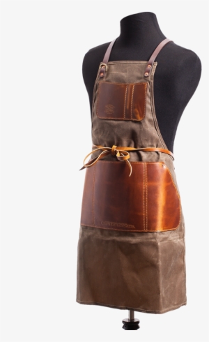 Orox Brown Canvas And Leather Apron - Brown Leather Apron #2286926