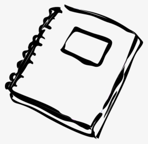 Notebook, Ring Binder, Loose-leaf, Paper, Office - Black And White Homework Clip Art #2287832
