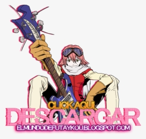 Link A Mega - Haruko Haruhara Flcl Guitar Anime Art 24x18 Print Poster #2288420