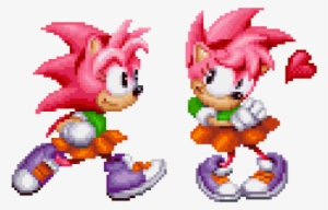 Higher Resolution Sprite Artwork Of Classic Amy Rose, - Sonic Cd Amy Sprites #2289543