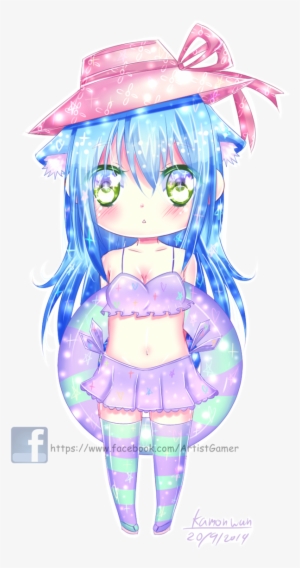 Banner Royalty Free Stock Bikini Drawing Cute - Find Us On Facebook Button #2290235