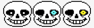 Just Some Sans Battle Faces I Made - Sans Face Pixel Art Maker #2290653