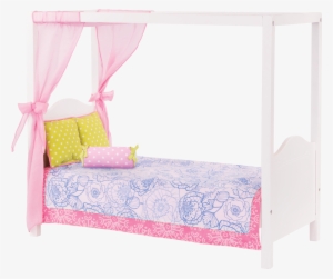 Canopy Bed 18-inch Doll Bed - Bed #2291203