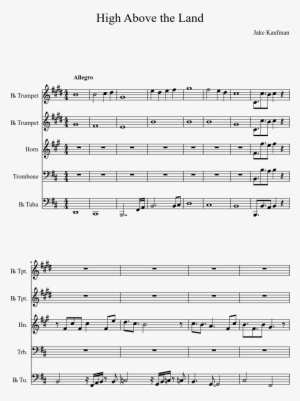 High Above The Land Sheet Music Composed By Jake Kaufman - Gourmet Race Sheet Music Trumpet #2291251