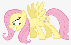 Evil Fluttershy By Scourge - Mlp Fluttershy Angry Base #2291765