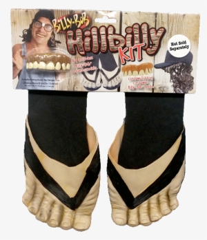 Hillbilly Billy-bob Teeth And 6-toed Vinyl Sandals #2291907