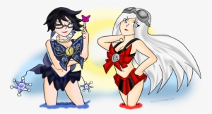 Gift Ribbon Girls - Bayonetta 2 Jeanne Fanart #2291930