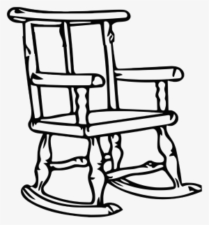 Clipart Transparent Stock Clipart Outline Big Image - Rocking Chair Outline #2292392