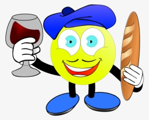 France, Frenchman, Beret, Budget, Wine, Smiley - Smiley #2292678
