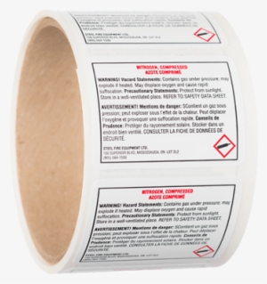 Nitrogen Cartridge Blank Label, Sds Format - Label #2293219