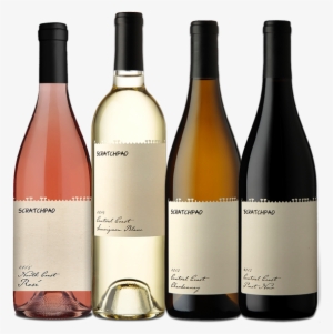 Scratchpad Cellars Wines Central Coast Chardonnay Sauvignon - Transparent Wine Labels #2293326