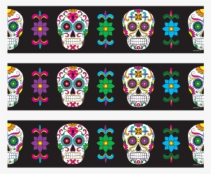 Dia De Los Muertos Skull - Decopac Day Of The Dead Dia De Los Muertos Cupcake #2293418