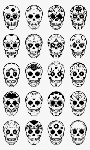 Transparent Calaveras Made - Sugar Skull Tattoo Little #2293510