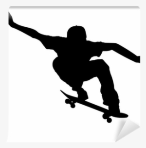 Skateboard Silhouette Png Download - Silhouette Of A Skateboarder #2294530