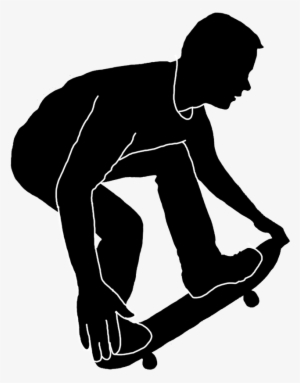 Skateboard Clip Art Silhouette - Skateboard #2294725