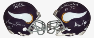 “purple People Eaters” Autographed Minnesota Vikings - Football Helmet #2296111