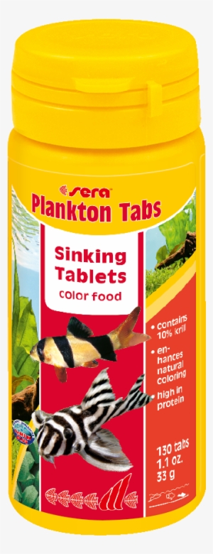 00500 Int Sera Plankton Tabs 50 Ml - Sera Spirulina Fish Food, Tablet, Spirulina Algae Meal #2296471