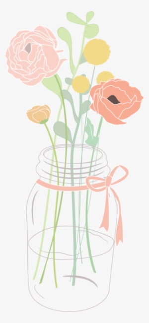 Mason Jar Images - Mason Jar Flower Clip Art #2296897