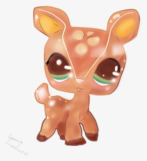 Lps Transparent Drawing - Cute Deer Drawing #2297064