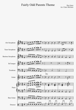 Fairly Odd Parents Theme Sheet Music Composed By Ron - Gcse Pe Coursework Examples 100m Sprint #2297232