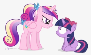 Dm29, Duo, Filly, Hat, Princess Cadance, Safe, Simple - Mlp Twilight Sparkle And Cadence #2297417