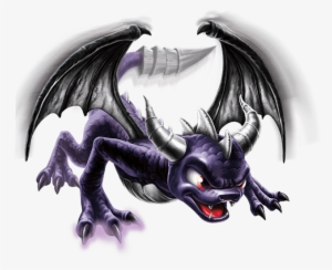 Dark Spyro Transparent Render - Skylanders Dark Spyro Png #2298423