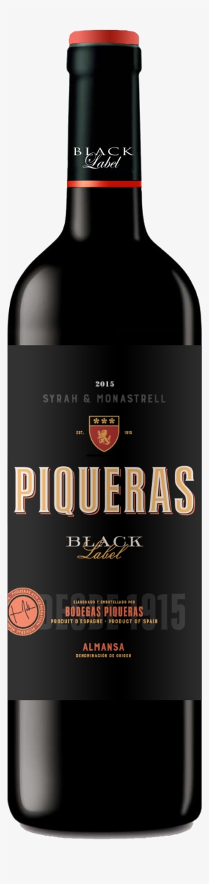 Piqueras Black Label - Vino Piqueras Png #2298483