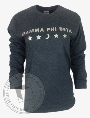 Gamma Phi Beta Galaxy Moon Man Long Sleeve - Long-sleeved T-shirt #2299215