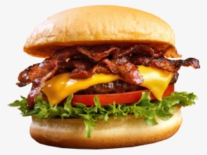 Image Result For Burger Transparent - Hamburguesa Con Queso Y Tocino #230264