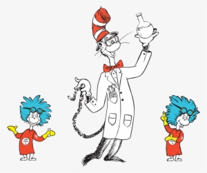 Dr Seuss Science - Art Print: Geisel's Cat In Hat Yellow Border Collection #231852
