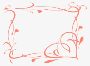 Swirls Clipart Coral - Coral Border Clipart #231994