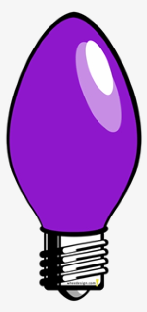 Purple Christmas Lightbulb Clip Art At Clker - Purple Christmas Light Png #232153