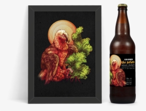 Kruhnen Rha Barbarus Rhubarb Beer - 60 Large Beer Bottle White Vinyl Printable Labels, #232500