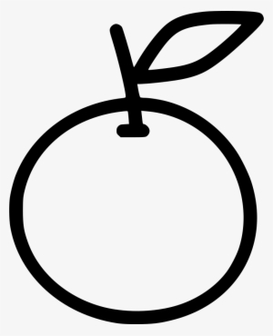 Orange Fruit Comments - Orange Fruit Icon Black And White #232533