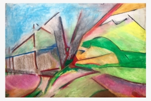 Landscape 1985 75 Cm X 51 Cm Pastel On Paper $2000 - Modern Art #232570