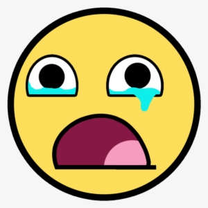 Crying Awesome Face - Cartoon Sad Face Png #232571