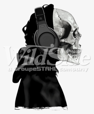 Skeleton Headphone Death Hood - Skeleton Headphones Death Muerta Racerback Skull Day #234181