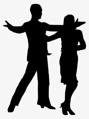 Png File Size - Dancing Couple Silhouette Png #234644