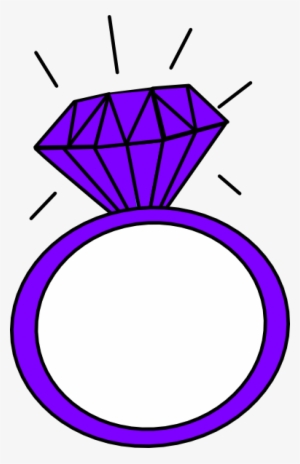 Diamond Clipart Purple - Cartoon Image Of Ring #234785 Diamond Clipart Purple - Cartoon Image Of Ring #234785