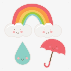 Happy Spring Set Svg Cutting Files Rainbow Svg Cut - Miss Kate Cuttables Spring #234875